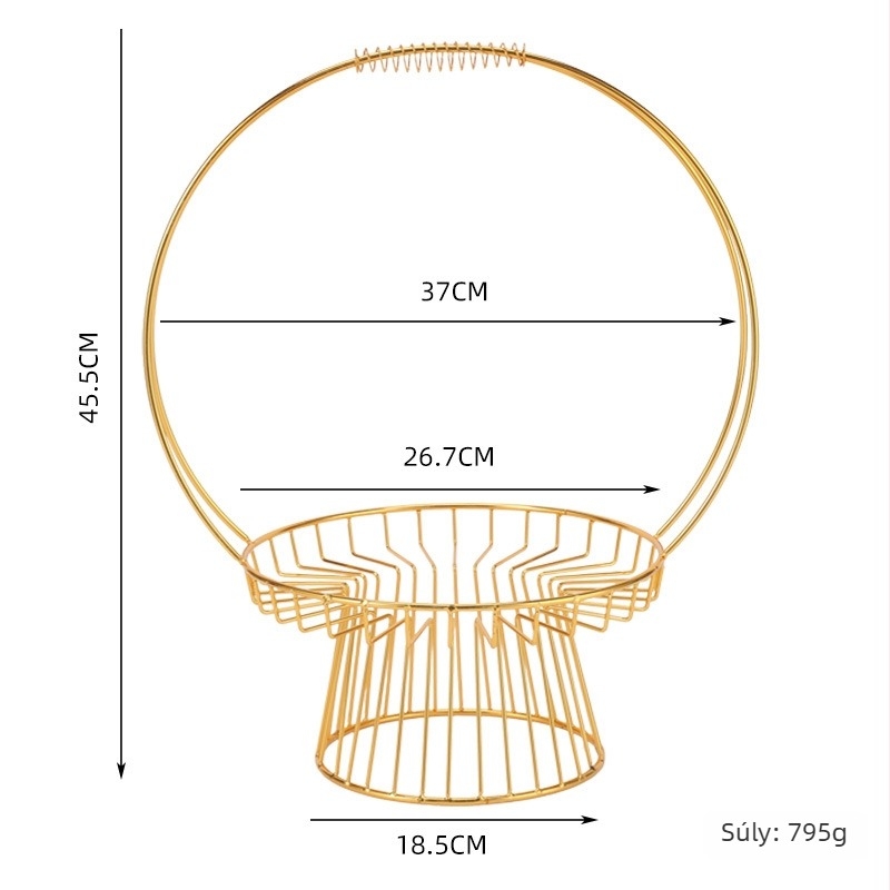 Gyümölcstál–kosár (testreszabható, logó nyomtatása elérhető, hivatalos magánmárka, kínai egyszerű stílus)