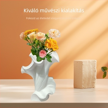 Kerámia virágtartó, modernisztikus minimalista stílus, márka Other