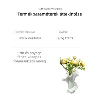 Kerámia virágtartó, modernisztikus minimalista stílus, márka Other