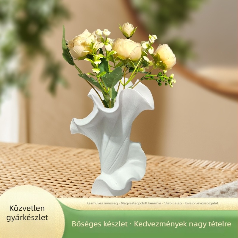 Kerámia virágtartó, modernisztikus minimalista stílus, márka Other