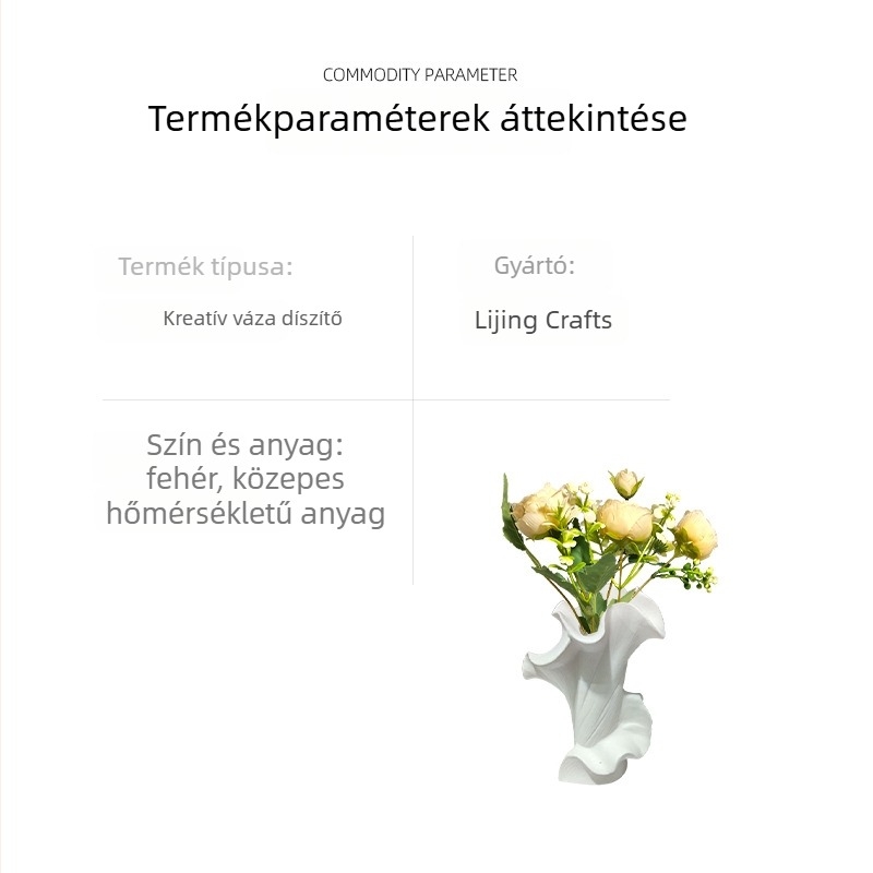 Kerámia virágtartó, modernisztikus minimalista stílus, márka Other