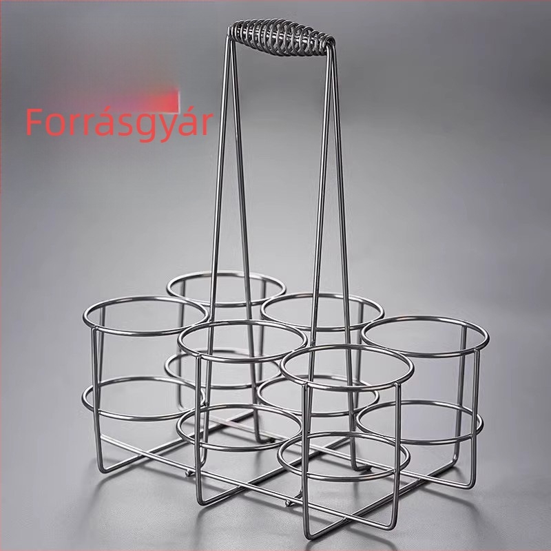 Vasdrótból készült boros állvány, Sengao Pai, nordikus stílus, egyszerű stílus