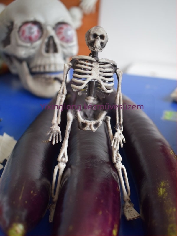 Halloween csontváz rekvizit — műanyag, kézzel készített, testreszabható, szcenikai dekoráció