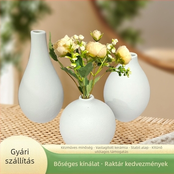 Kerámia váza – modern minimalista stílus, három darabos készlet, otthoni dekoráció