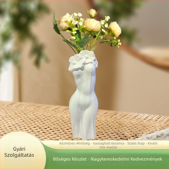 Minimalista geometriai kerámia virágváz | modern egyszerű stílus | kerámia anyag