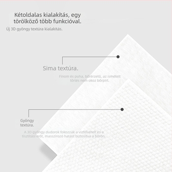 Aiyinfang Egyszer használatos arctörlő kendő – vastag nemszőtt anyag, arctisztítás és sminklemosás, nedves és száraz használatra