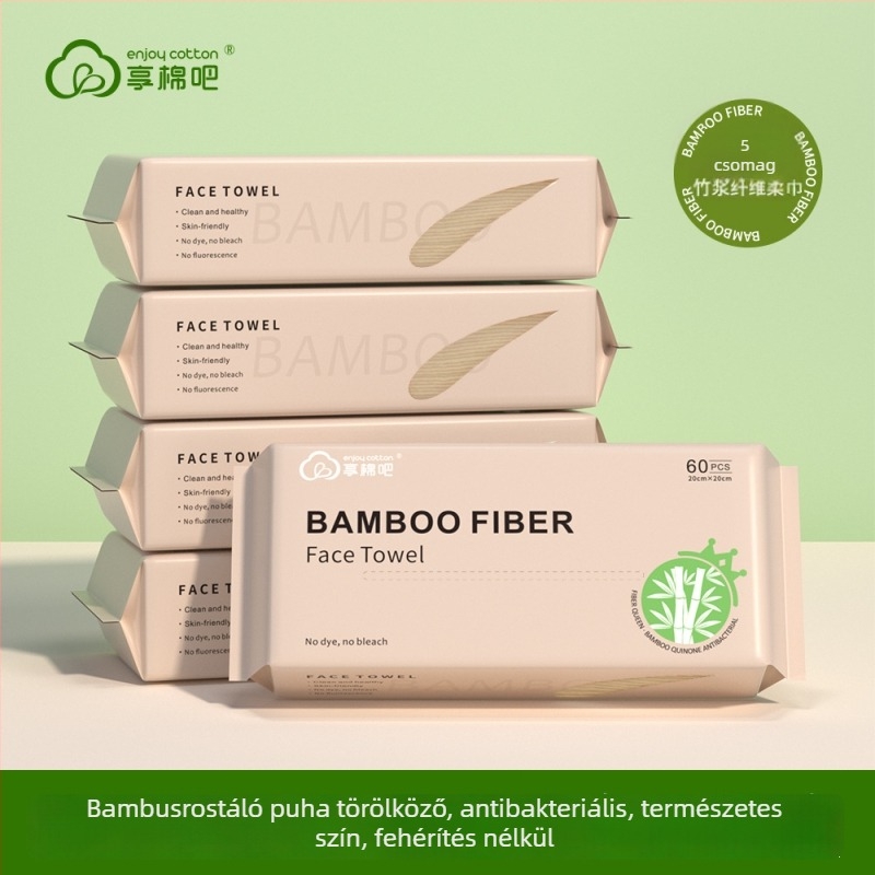 Egyszer használatos arctörlők bambuszrostból, Enjoycotton, sima szövés