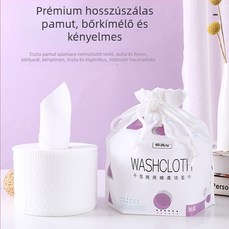 Cotton House Egyszer használatos arc törölközők — Mikroszálas anyag, Egyszerű szövés, Testreszabás nélkül