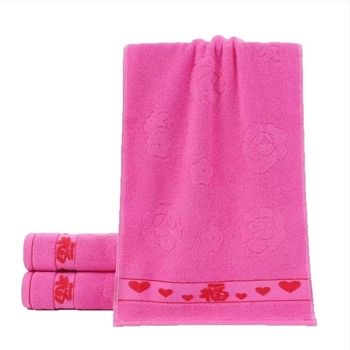 100% pamut kéz- és arc-törölköző, vastagodott, nedvszívó, Jacquard és sima szövésű, 100-120 g, testreszabható, esküvői ajándék