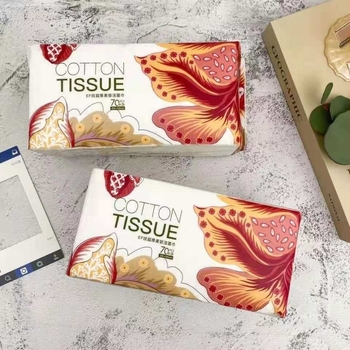 Egyszer használatos arc törölköző, extrán vastag szuperfinom rostból, EF minta, sima szövés — The Queen