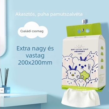 Shake towel egyszer használatos arctörölköző, falra szerelhető tisztító kendő, nedves/száraz kettős használat, farostból