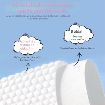 Lógó egyszer használatos arc tisztító kendők, 200 db, növényi rostból, sima szövésű