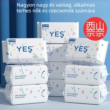 Egyszer használatos arc törlőkendő, vastagított, rendkívül puha, nedves és száraz használatra, baba számára készült pamut kendő