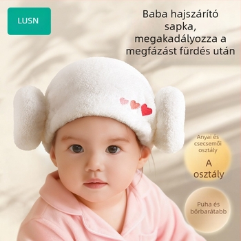 Gyerekeknek készült hajszárító sapka | korall plüss anyagból | 150d fonal | tömeg > 200 g | Márka Like a Mountain