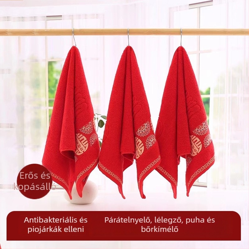 Kéztörlő, 100–120 g, 100% pamut, 32s szál, sima szövés, testreszabható