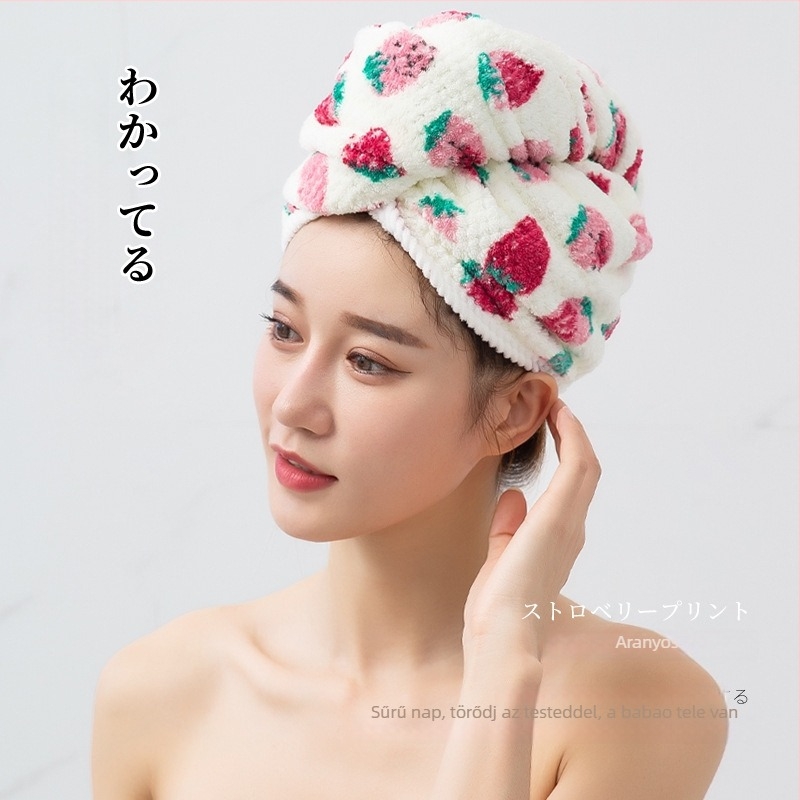 Korall fleece hajszárító sapka logónyomással, testreszabható feldolgozás, egyedi rendelések támogatása