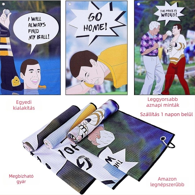 Sporttörölköző poliészter, 100 g, gyors izzadságfelszívódás 0–5 s, hímzés, hajtás és nyomtatás