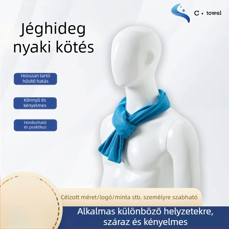 Sporttörölköző mikroszálból, 160gsm, logóval testre szabható, varrt szélekkel, edzőterembe és jógaedzéshez, nedvszívó és gyorsan száradó.