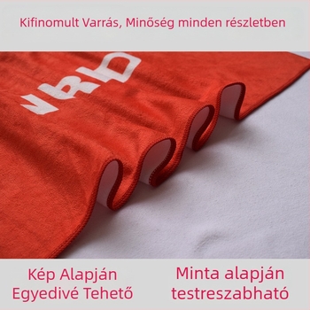 Sporttörölköző mikrofinom rostból, nyomtatott kivitel, 400 g, testre szabható logó, gyors felszívódás 0-5 s