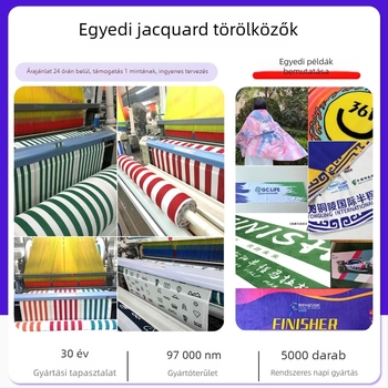 Longli mikroszálas sporttörölköző, 32-ply fonal, jacquard szövés, 120 g, nedvességfelszívás 0–5 s