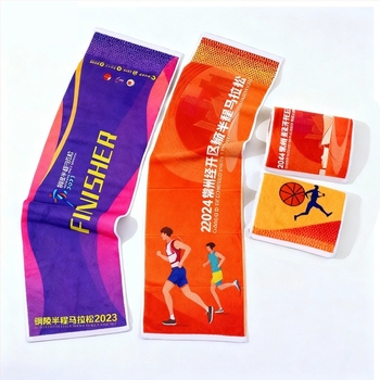 Longli mikroszálas sporttörölköző, 32-ply fonal, jacquard szövés, 120 g, nedvességfelszívás 0–5 s