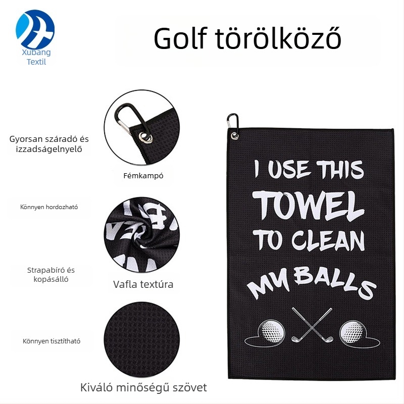 Golf mikroszálas törölköző, 400 g, kevert fonal, gyorsan száradó