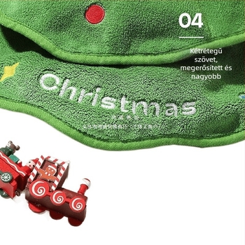 Konyhai dekoratív kéztörlő, gyerekeknek, coral fleece anyag, 150d szál, hímzett varrás, súly kevesebb mint 30 g