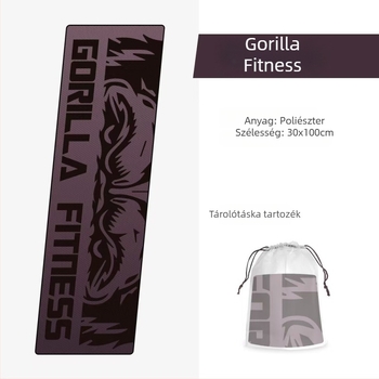 Hűsítő mikroszálas sporttörölköző, izzadságot felszívó és gyorsan száradó, futásra és edzésre, 165 g, egyszerű szövés