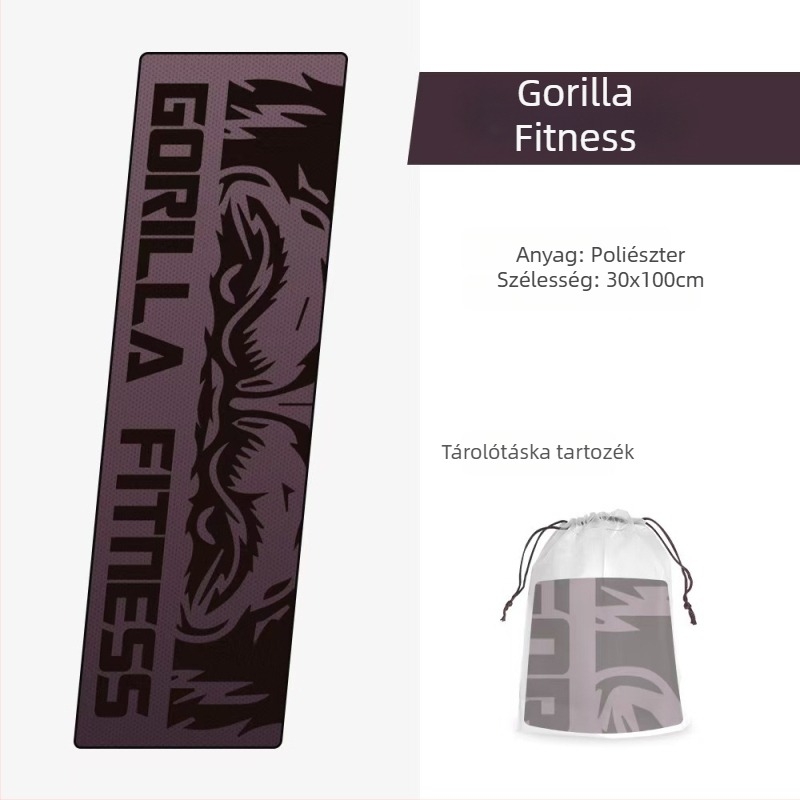 Hűsítő mikroszálas sporttörölköző, izzadságot felszívó és gyorsan száradó, futásra és edzésre, 165 g, egyszerű szövés