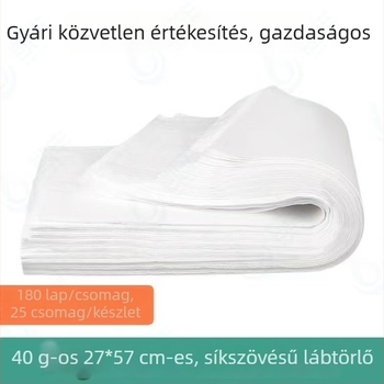 Egyszer használatos pedikűr törölköző nemszövött anyagból lábmasszázshoz, szalonban és otthon