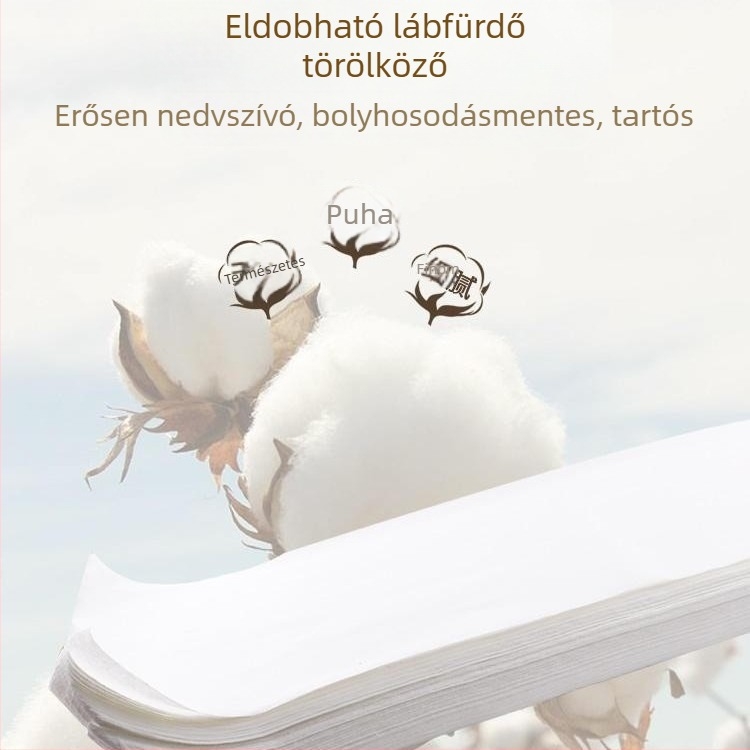 Egyszer használatos pedikűr törölköző nemszövött anyagból lábmasszázshoz, szalonban és otthon