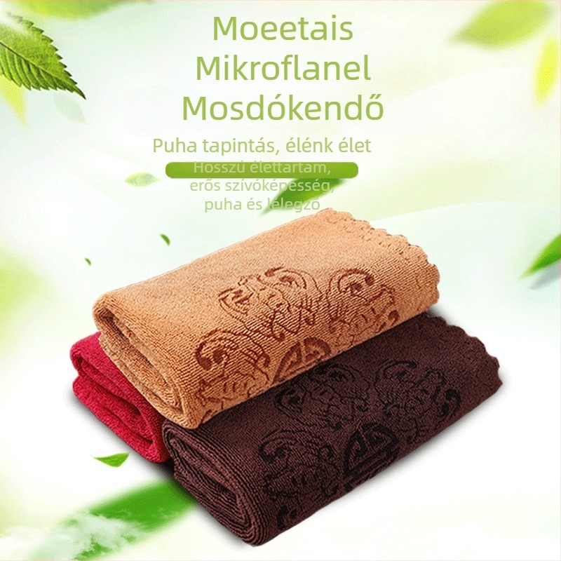 Szuperfinom rostból készült teátörölköző, logónyomtatás, testreszabható, abszorpció 0–5 s, tömeg 300/400 g