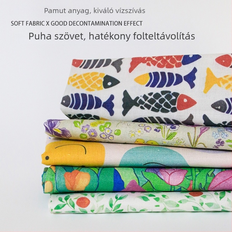 Tea törölköző, 100% pamut, 70 g, nedvszívó 5–10 s, logó nyomtatás