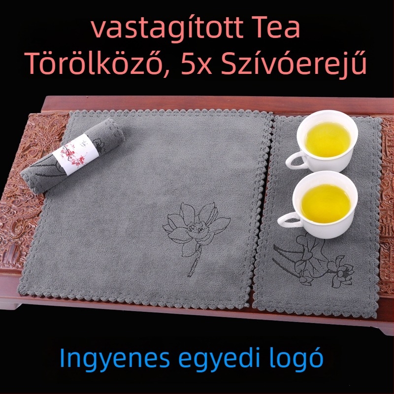 Tea törölköző, 80% poliészter + 20% poliamid, nedvességfelszívódás 26–30 s, Feather of phoenix márka, termékkód 201904, gramm tömeg 30