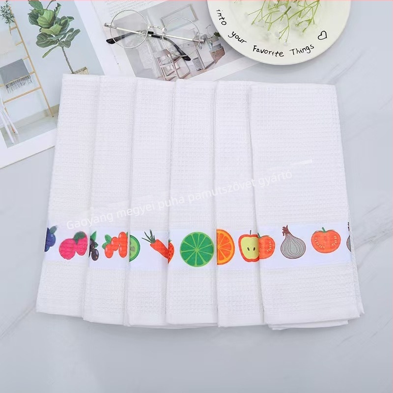 Tea towel - Kevert anyag, 55 g, Logónyomtatás lehetséges, Nedvszívó 5–10 s