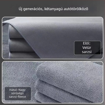 Szuédes hatású autómosó kendő, vastag nedvszívó kendő, szöszmentes és színálló