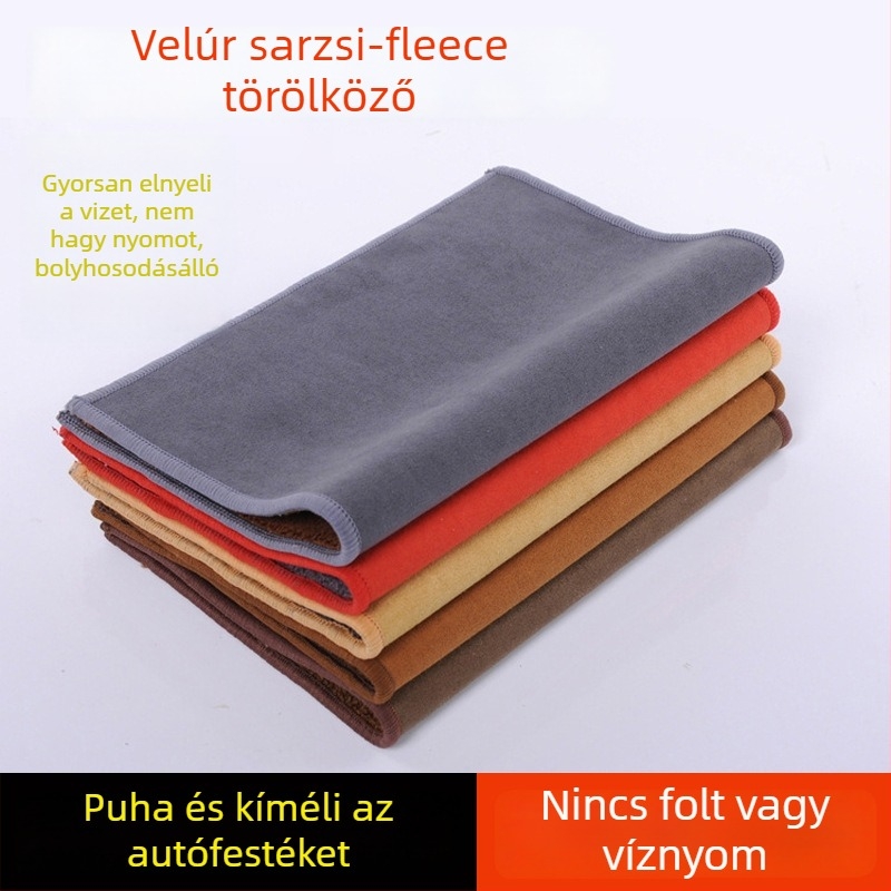 Szuédes hatású autómosó kendő, vastag nedvszívó kendő, szöszmentes és színálló