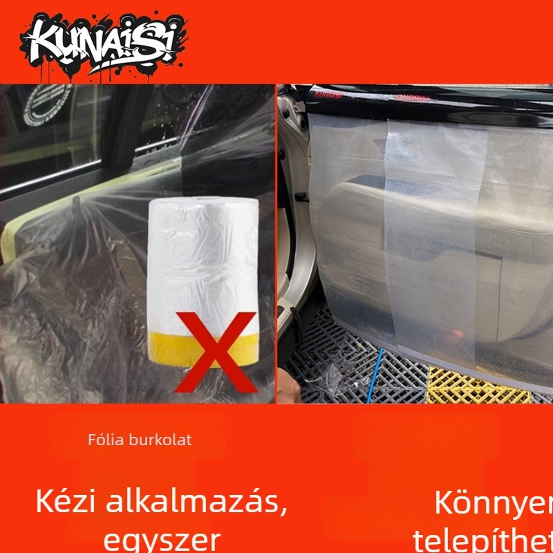 Coolness Kns Autóablak fólia telepítéséhez védőfedél — Vízálló pajzs az ajtókhoz, műanyag
