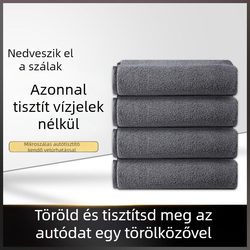 Autómosó törölköző, dupla oldalú mikroszálas, korallflís, vízfelvevő, Town Head márka