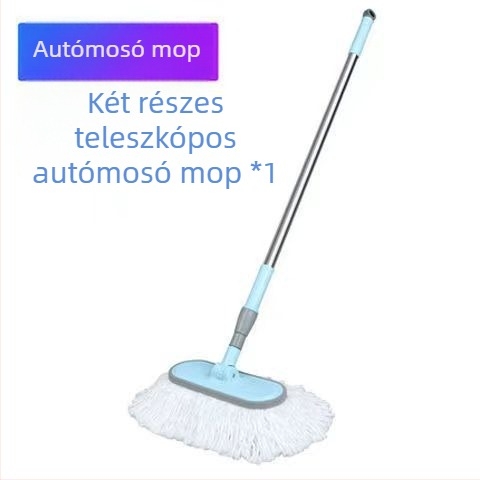 Hosszú teleszkópos nyélű autómosó kefe, puha mikroszálas sörtékkel, kíméletes a fényezéshez