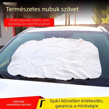 Jiemeiya juhbőr tisztító kendő autóhoz és szemüveghez, vastagított, rendkívül nedvszívó, szálmentes