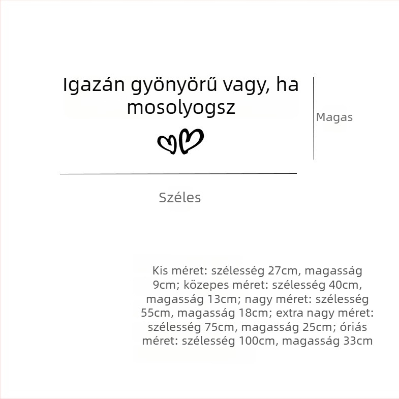 You look good when you smile – Falmatrica szöveges belső dekorációhoz, ideális kávézókba, ruhaboltokba, tükrökhöz és üvegajtókhoz
