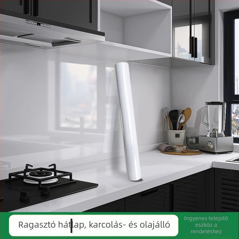 PP anyagú konyhai falmatrica – vízálló, dekoratív, egyszínű mintázat, modern minimalist stílus