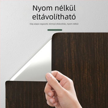 PVC fa mintázatú falidísz – önragasztó dekoráció, nedvességálló, csíkos vagy egyszínű minta, kínai stílus