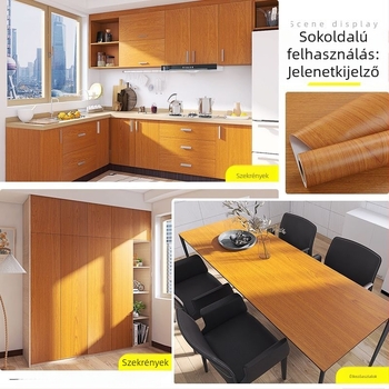 Öntapadós tapéta természetes juharfának színű, fa mintázatú, vízálló, bútorfelújításhoz