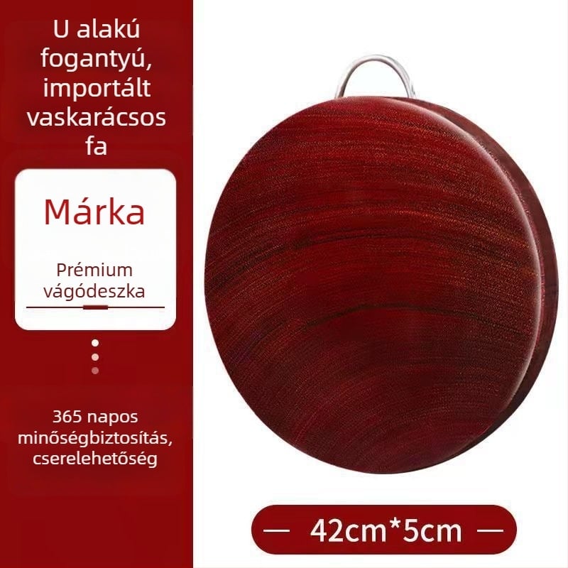 Tömörfa vágódeszka, vastított kivitel, antibakteriális konyhai eszköz