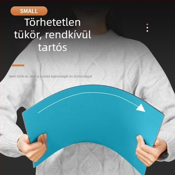 Akril sminktükör, falra szerelhető ragasztós kivitel, magas felbontású öltözködő tükör ruhákhoz és garderobhoz