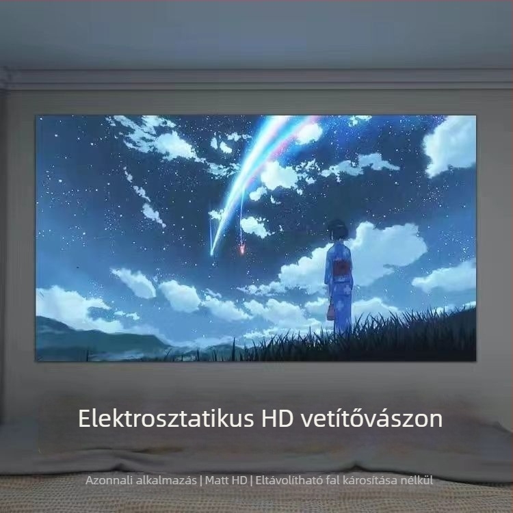 Vetítőfal matrica – alumíniumfólia, tűzálló, kültéri használatra, egyszerű és modern, tükröző stílus