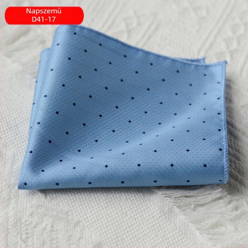 Férfi öltönyzsebkendő – poliészter, poliészter bélés, fonalfestett, semleges stílus, változatos mintázatok