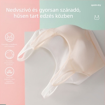 Omeifen pubertás lányoknak drót nélküli, légáteresztő pamut melltartó, teljes kosár